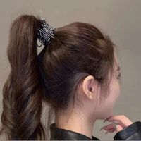 Fashion Bunny Ears Crown Alloy Plating Inlay Artificial Gemstones Pearl Hair Claws 1 Piece sku image 3