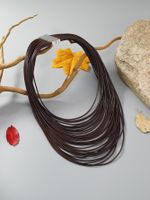 Ethnic Style Geometric Pu Leather Alloy Women's Layered Necklaces sku image 6