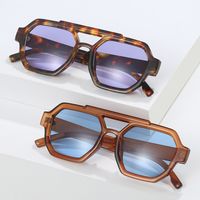 Elegant Basic Solid Color Pc Polygon Full Frame Women's Sunglasses main image 1