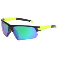 Simple Style Sports Color Block Pc Biker Half Frame Sports Sunglasses sku image 5
