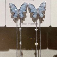 1 Pair Sweet Butterfly Plating Alloy Drop Earrings main image 6