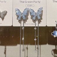 1 Pair Sweet Butterfly Plating Alloy Drop Earrings main image 3
