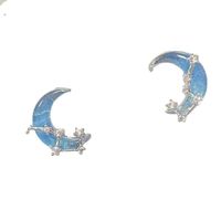 1 Pair Simple Style Commute Star Heart Shape Butterfly Plating Inlay Alloy Artificial Gemstones Ear Studs main image 4