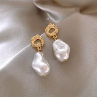 1 Pair Elegant Geometric Plating Inlay Alloy Artificial Pearls Drop Earrings main image 1