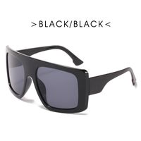 Simple Style Solid Color Ac Square Full Frame Women's Sunglasses sku image 1