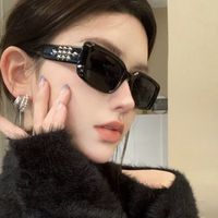 Y2k Solid Color Ac Square Full Frame Women's Sunglasses main image 1