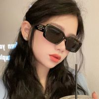 Y2k Solid Color Ac Square Full Frame Women's Sunglasses main image 5