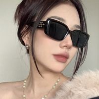 Y2k Solid Color Ac Square Full Frame Women's Sunglasses main image 4
