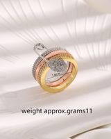 Basic Simple Style Geometric Copper Plating Inlay Zircon 18k Gold Plated Rings main image 2
