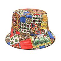 Unisex Classic Style Printing Printing Flat Eaves Bucket Hat sku image 2