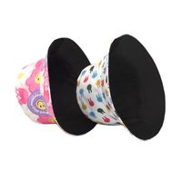 Women's Commute Smiley Face Printing Flat Eaves Bucket Hat main image 5