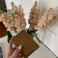 Women's Solid Color Pu Leather Flip Cover Wallets sku image 6