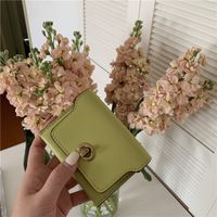 Women's Solid Color Pu Leather Flip Cover Wallets sku image 4