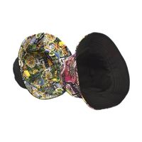 Women's Simple Style Color Block Printing Flat Eaves Bucket Hat main image 2
