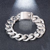 Hip-hop Punk Solid Color Titanium Steel Men's Bracelets main image 1