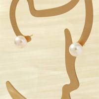 1 Pair Basic Simple Style Round Plating Freshwater Pearl Copper 18k Gold Plated Ear Studs main image 5