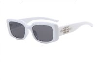 Y2k Solid Color Ac Square Full Frame Women's Sunglasses sku image 8