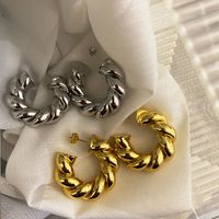 Commute Solid Color Copper Plating Ear Studs 1 Pair main image 1