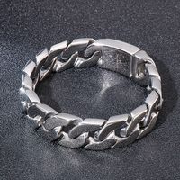 Hip-hop Geometric Titanium Steel Plating Men's Bracelets main image 5