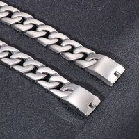 Hip-hop Geometric Titanium Steel Plating Men's Bracelets main image 3