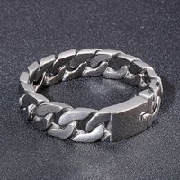 Hip-hop Geometric Titanium Steel Plating Men's Bracelets main image 1