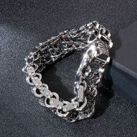 Hip-hop Geometric Titanium Steel Plating Men's Bracelets main image 8