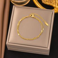 Streetwear Heart Shape Grain 304 Stainless Steel 18K Gold Plated Acrylic Artificial Rhinestones Plastic Bracelets In Bulk sku image 3