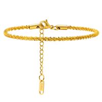 IG Style Casual Simple Style Geometric 201 Stainless Steel 18K Gold Plated Bracelets In Bulk sku image 4