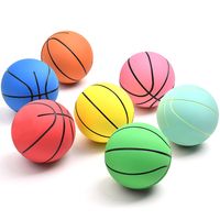 Rubber Elastic Mini Basketball 6 Cm High Elastic Toy Hollow Inflatable Children Outdoor Holding Ball sku image 2