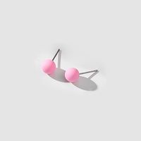 Ig Style Casual Heart Shape Flower Chain Spray Paint Arylic Drop Earrings Ear Studs sku image 2