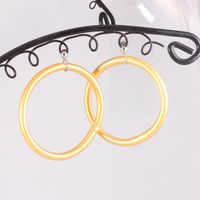 1 Pair Simple Style Classic Style Solid Color Alloy Earrings main image 1