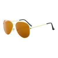 Retro Cool Style Gradient Color Pc Square Clips Men's Sunglasses sku image 7