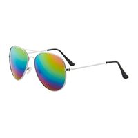 Retro Cool Style Gradient Color Pc Square Clips Men's Sunglasses sku image 19