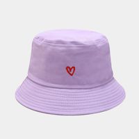 Frau Lässig Herzform Stickerei Breite Traufen Bucket Hat sku image 7