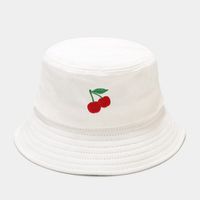 Women's Classic Style Fruit Embroidery Wide Eaves Bucket Hat sku image 1