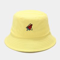 Women's Classic Style Fruit Embroidery Wide Eaves Bucket Hat sku image 13