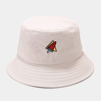Women's Classic Style Fruit Embroidery Wide Eaves Bucket Hat sku image 16