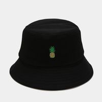 Women's Classic Style Fruit Embroidery Wide Eaves Bucket Hat sku image 17