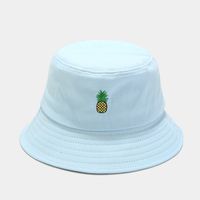 Women's Classic Style Fruit Embroidery Wide Eaves Bucket Hat sku image 23