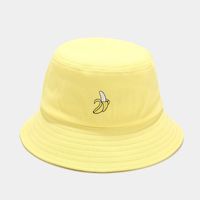 Women's Classic Style Fruit Embroidery Wide Eaves Bucket Hat sku image 26