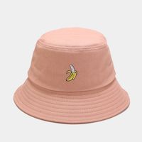 Women's Classic Style Fruit Embroidery Wide Eaves Bucket Hat sku image 27