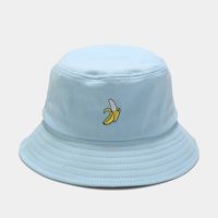 Women's Classic Style Fruit Embroidery Wide Eaves Bucket Hat sku image 30