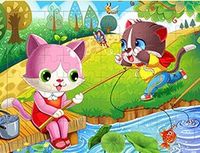 Puzzles Toddler(3-6years) Cartoon Wood Toys sku image 1