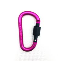 Daily Simple Style Solid Color Aluminum Material Carabiner main image 5