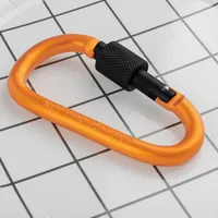 Daily Simple Style Solid Color Aluminum Material Carabiner sku image 3