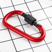 Daily Simple Style Solid Color Aluminum Material Carabiner sku image 4