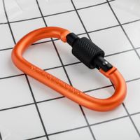 Daily Simple Style Solid Color Aluminum Material Carabiner sku image 6