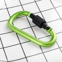 Daily Simple Style Solid Color Aluminum Material Carabiner sku image 5