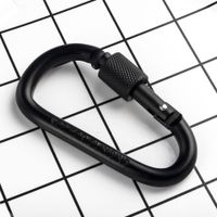Daily Simple Style Solid Color Aluminum Material Carabiner sku image 8