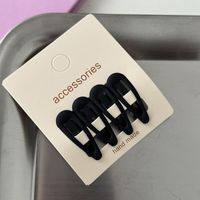 Simple Style Solid Color Alloy Hollow Out Hair Clip sku image 1